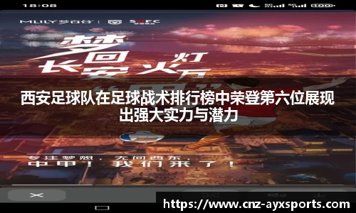 西安足球队在足球战术排行榜中荣登第六位展现出强大实力与潜力